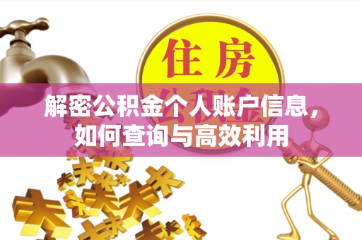 福安解密公积金个人账户信息，如何查询与高效利用
