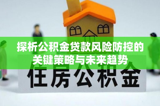 福安探析公积金贷款风险防控的关键策略与未来趋势