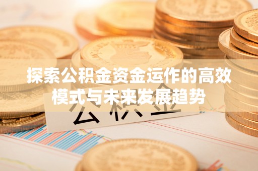 福安探索公积金资金运作的高效模式与未来发展趋势