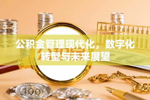 福安公积金管理现代化，数字化转型与未来展望