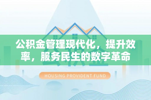 福安公积金管理现代化，提升效率，服务民生的数字革命