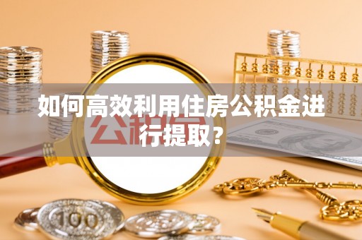 福安如何高效利用住房公积金进行提取？